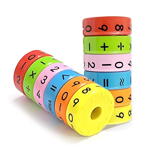 2 juguetes de aprendizaje de aritmética magnética, juguete de desarrollo cerebral de inteligencia, juguetes educativos de matemáticas para niños y niños.