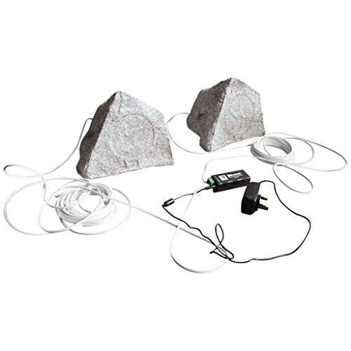 Eagle - Altavoz Bluetooth para jardín, Color Granito