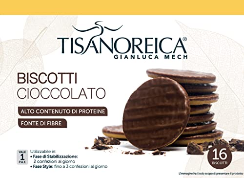 Gianluca Mech - Galletas De Chocolate Sin Gluten Ricas En Fibra - 16 Galletas