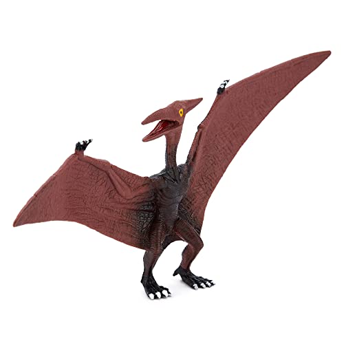 Zappi Co Kids Pterodactyl Black/Purple Dinosaur Toy (23cm Long) Colección de Dinosaurios realistas y detallados para niños - Figuras de acción para Jugar y Aprender