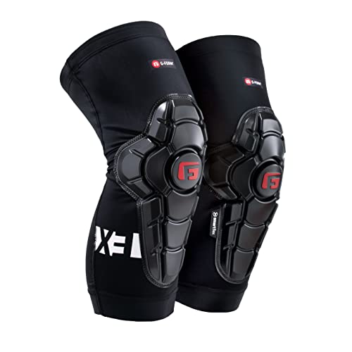 G-Form Pro-X3 Rodilleras/Protectores para Mtb Bmx Dh Ciclismo Snowboard Skateboard Fútbol (Negro, L)