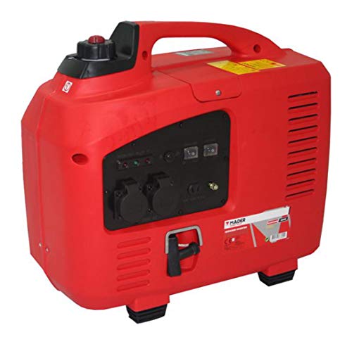 Mader Power Tools 63600 Generador Inverter Digital 2200W, Silencioso, con Pulsador de Reducción de Consumo, 230 V