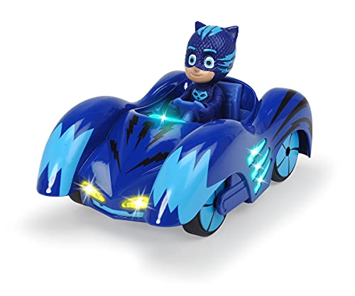 Dickie Mask PJ Masks Vehículo de Juguete con Personaje, Color Azul (3142000)