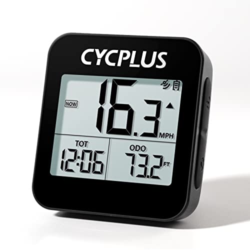 CYCPLUS G GPS Ciclismo,Velocímetro Bicicleta,Cuentakilometros Bicicleta Inalambrico,Potenciometro Ciclismo,Ciclocomputador Bicicleta,GPS Bicicleta, Impermeable IPX6,ODO