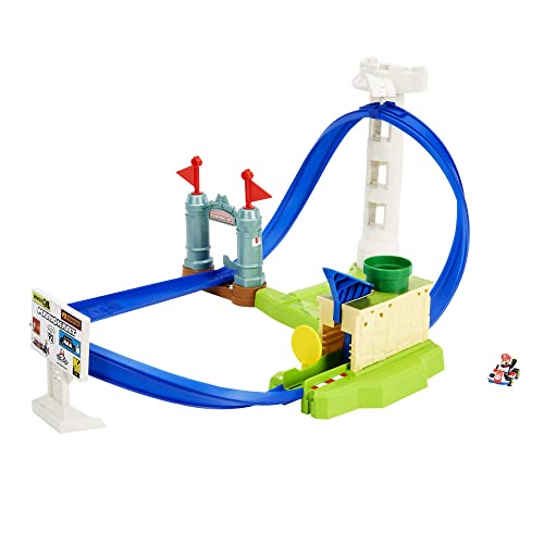 Hot Wheels Mario Kart Circuito Slam Pista de coches de juguete con personaje (Mattel HGK59)