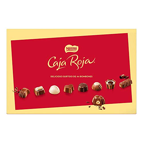 Nestlé Caja Roja Bombones de Chocolate - Estuche de bombones 400 gr