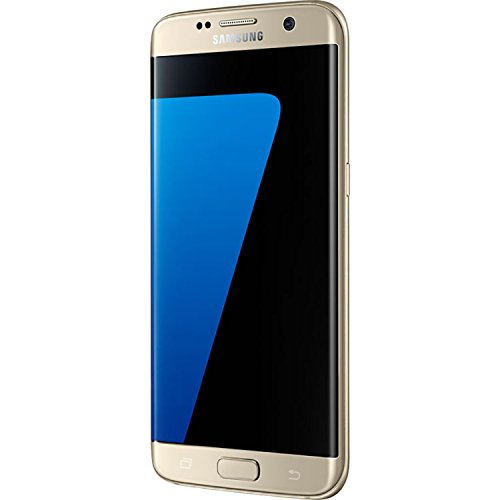 Samsung Galaxy S7 Edge - Smartphone con Pantalla de 5.5' (2560x1440, Memoria Interna de 64 GB, 12 MP, Android 7.0) Color Oro- Versión Extranjera
