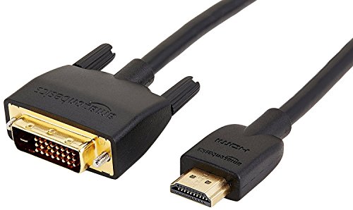 Cable adaptador de Amazon Basics 2.0 HDMI a DVI negro - 0.91m (no para conexión a puertos SCART o VGA)