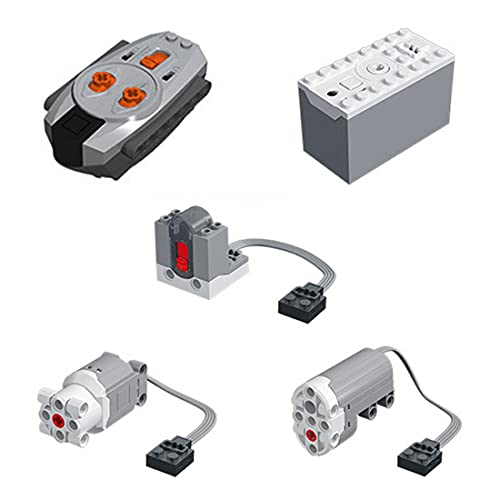 KeepDo Technic Power Functions Set Compatible con Lego Technic, 5 unidades MOC Powered up Motor Technic Servomotor con mando a distancia, XL/L/M Motor Power para coches de ingeniería