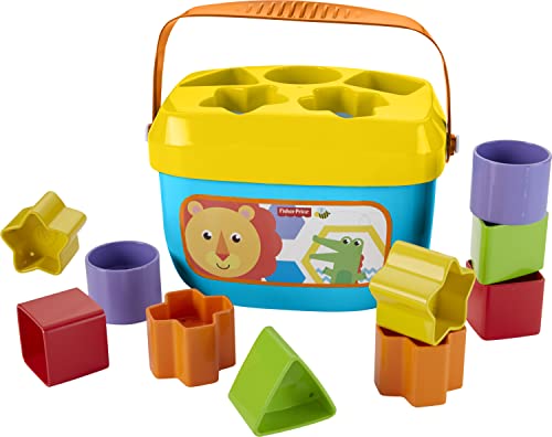 Fisher-Price Bloques infantiles, juguete bloques construcción para bebé +6 meses (Mattel FFC84)
