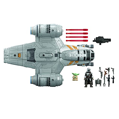 Star Wars Mission Fleet Mandalorian The Child Razor Crest Outer Rim Run-Figura de acción y vehículo a Escala de 6 cm, Multicolor (Hasbro F0589)
