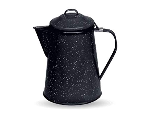 CINSA-315600-Cafetera de acero esmaltado, 2 tazas, color negro