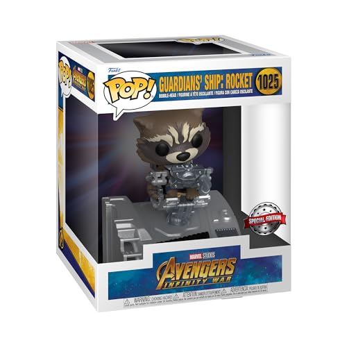Funko Pop! Deluxe: Marvel - Guardians of The Galaxy Ship - Rocket Raccoon - Avengers Infinity War - Vengadores Infinity War - Figura de Vinilo Coleccionable - Idea de Regalo- Mercancia Oficial