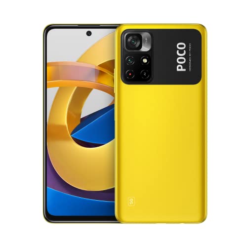 Xiaomi Poco M4 Pro 5G - Smartphone 64GB, 4GB RAM, Dual Sim, Versión Europea, Garantía Oficial, Amarillo