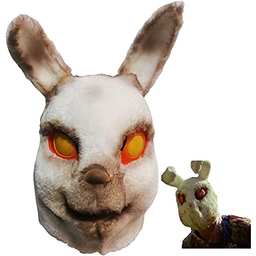 The Forever Purge - Máscara de conejo de látex para asesino de peluche, cabeza completa, disfraz de Halloween, accesorios de disfraces
