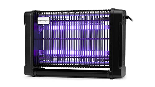 Orbegozo Mq 5016 - Mata Mosquitos Eléctrico Para Uso Interior, Área De Acción De 50 M2, Luz Ultravioleta, Bandeja Extraíble, Rejilla Protectora, 16 W, Color Negro