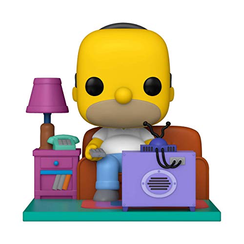 Funko- Pop Deluxe The Simpsons Homer Watching TV Juguete coleccionable, Multicolor (52945)