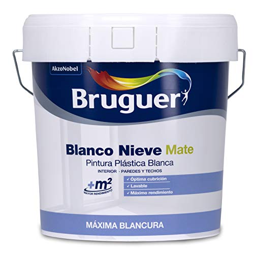 Bruguer Blanco Nieve Pintura para paredes 4L