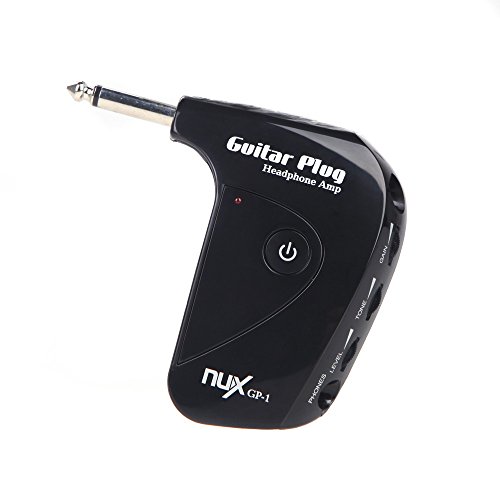 Bobique GP-1 enchufe de guitarra eléctrica mini amplificador de auriculares incorporado efecto distorsión compacto portátil