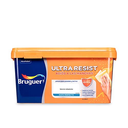 Bruguer ULTRA RESIST Pintura para paredes ultra lavable Blanco Absoluto 4L