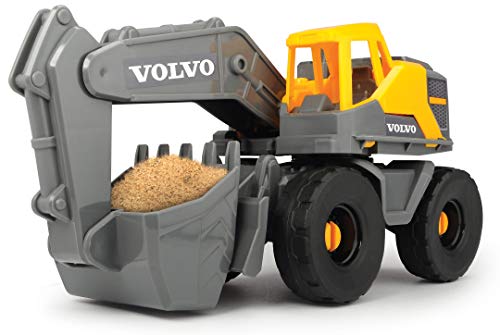 Dickie-3724003 Volvo Retro excavadora de juguete, Unisex niños, Multicolor (3724003)