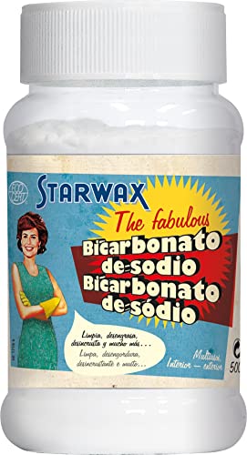 Starwax The Fabulous Bicarbonato de Sodio 500gramos - Limpiador Multiusos, Elimina la Grasa, el Mal Olor, y el Moho, Antioxidante, Abrillanta, Antical