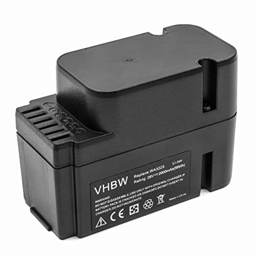 vhbw Batería Compatible con Worx Landroid L1500i WG798E, M 500B WG755E, M WG794E, M WG794EDC Robot cortacésped (Li-Ion, 2000mAh, 28V)