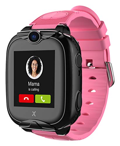 XPLORA XGO 2 - Teléfono Reloj 4G para niños (SIM no incluida) - Llamadas, Mensajes, Modo Colegio, SOS, GPS, Cámara, Linterna y Podómetro - Incluye 2 años de garantía (Rosa)