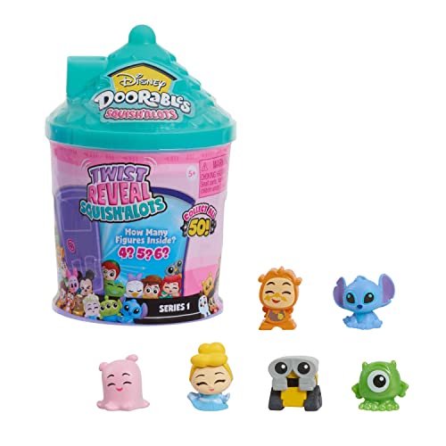 Disney Doorables Squish’Alots Series 1, Collectible Blind Bag Figures in Capsule, Kids Toys for Ages 5 Up by Just Play