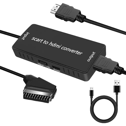 Cable euroconector a hdmi scart to hdmi adaptador euroconector a hdmi para tv,conversor euroconector a hdmi scart a hdmi adaptador hdmi 720p/1080p para HDTV,BLU-RayDVD,VCR,VHS,Proyector,PS,Xbox
