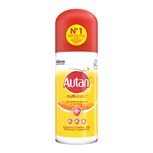Autan Protection Plus Repelente de Mosquitos en Spray - Protege de mosquitos, moscas y garrapatas, 100ml, Loción