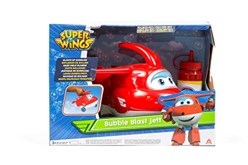 Super Wings- Serie 1 Juguete de máquina de Burbujas, Color Rojo/Blanco, Talla única (Alpha Animation & Toys Ltd EU721211)
