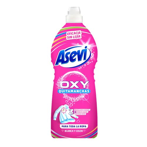 Asevi - Quitamanchas Asevi Oxy Gel - Quitamanchas ropa - Para Ropa Blanca y de Color - Fórmula Sin Lejía - 1100 ml