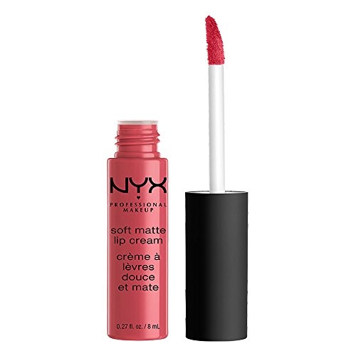 NYX Professional Makeup Pintalabios Soft Matte Lip Cream, Acabado cremoso mate, Color ultrapigmentado, Larga duración, Fórmula vegana, Tono Bubblegum Pink