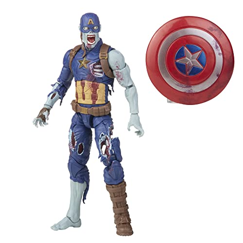 Avengers Hasbro Marvel Figura de acción de Capitán América Zombie de 15.cm de Marvel Legends Series, Incluye un diseño Premium y 1 Accesorio