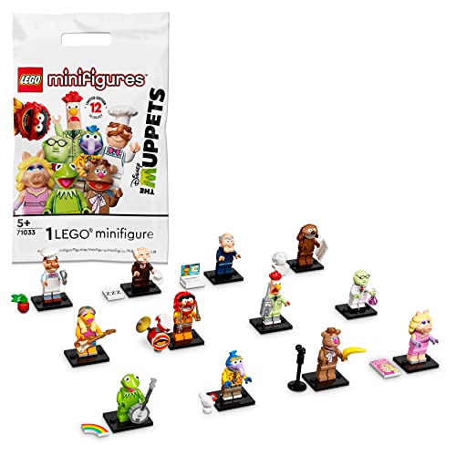LEGO 71033 Minifiguras Los Teleñecos, Edición Limitada, Bolsa Sorpresa, Coleccionable 2022, Juguetes para Niños de 5 Años en Adelante, 1 pieza elegida al azar de 12