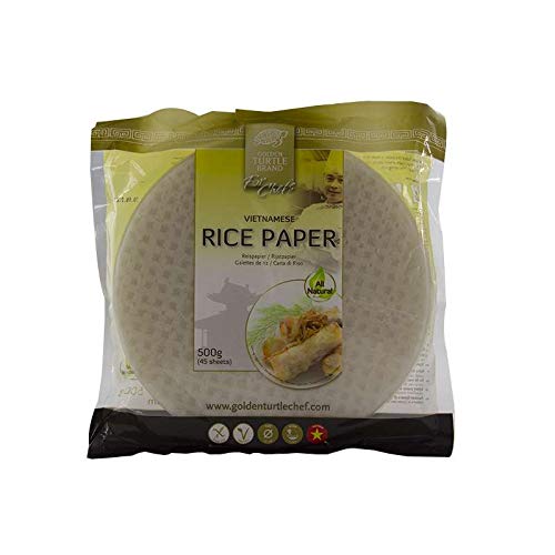 Papel de arroz para rollitos vietnamitas - 22 cm de diámetro - 50 hojas