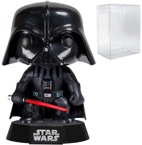 POP Star Wars: Figura de vinilo clásica de Darth Vader 01 Funko POP (incluye funda protectora compatible con POP Box), multicolor, 9,5 cm