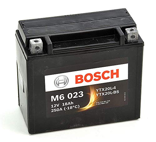 Bosch M6023 Batería motocicleta YTX20L-BS - 12 V AGM 18A/h-260A