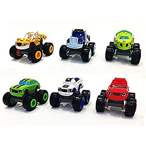 Monster Machines 6 Piezas Set Camión Vehículos Racer Cars Toy