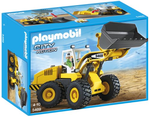 Playmobil Construcción - Cargadora Frontal , Juguete Educativo , 35 x 15 x 25 cm, (5469)