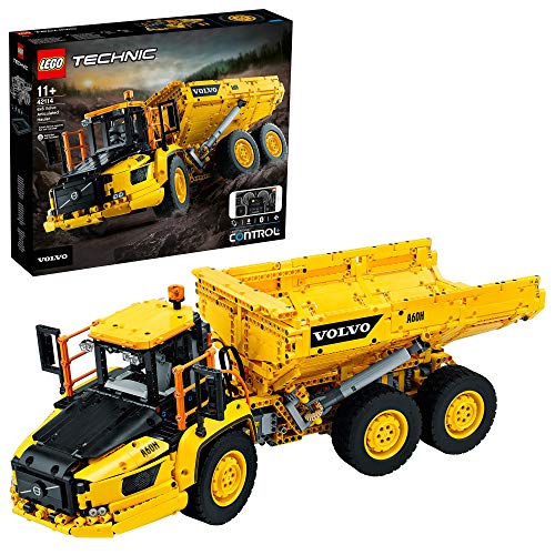 LEGO 42114 Technic Dúmper Articulado Volvo 6x6, Camión de Juguete Teledirgido con Volquete, Juego de Construcción para Niños