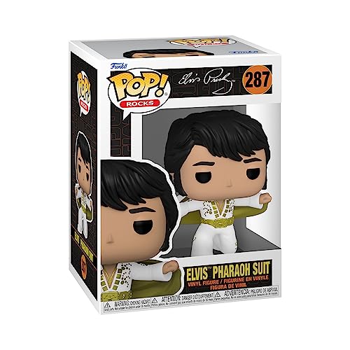 Funko POP! Rocks: Elvis Presley - Pharaoh Suit - Figuras Miniaturas Coleccionables Para Exhibición - Idea De Regalo - Mercancía Oficial - Juguetes Para Niños Y Adultos - Fans De Music