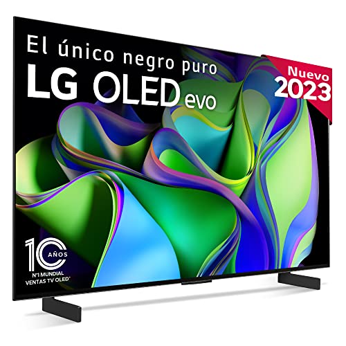 LG OLED42C34LA 42', 4K OLED EVO, Smart TV, webOS23, Procesador Máxima Potencia, Dolby Vision, Dolby Atmos, Gaming, Alexa/Google Assistant