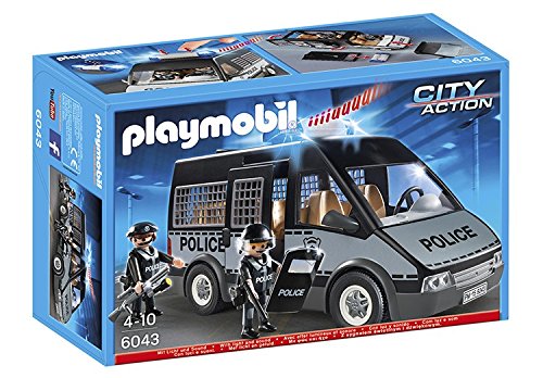 PLAYMOBIL - Furgón de policía con Luces y Sonido (60430)