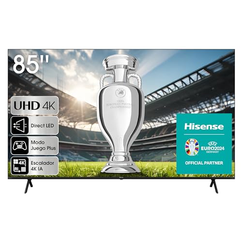 Hisense TV 85A6K - UHD 4K Smart TV de 85 Pulgadas Televisor, Dolby Vision, Modo Juego Plus, DTS Virtual X, Control por Voz televisor, dvb t2 hevc h 265