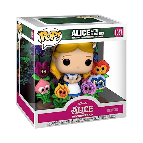 Funko POP! Deluxe: Alice 70th– Alice Con Flowers - Alice In Wonderland - Figuras Miniaturas Coleccionables Para Exhibición - Idea De Regalo - Mercancía Oficial - Juguetes Para Niños Y Adultos