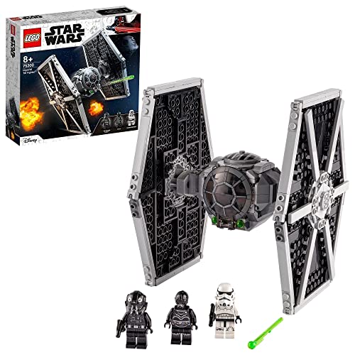 LEGO 75300 Star Wars Caza Tie Imperial, Juguete de Construcción con Mini Figuras de Stormtrooper y Piloto de Saga Skywalker, Multicolor