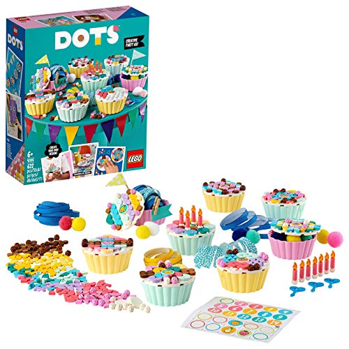 LEGO 41926 DOTS Kit para Fiesta Creativa Set de Manualidades Decoración de Cumpleaños DIY para Niños y Niñas +6 años