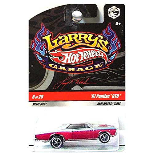 Hot Wheels 2009 Larry's Garage 1:64 Scale #6/20 '67 Pontiac GTO with Real Riders Tires Collectible Car by